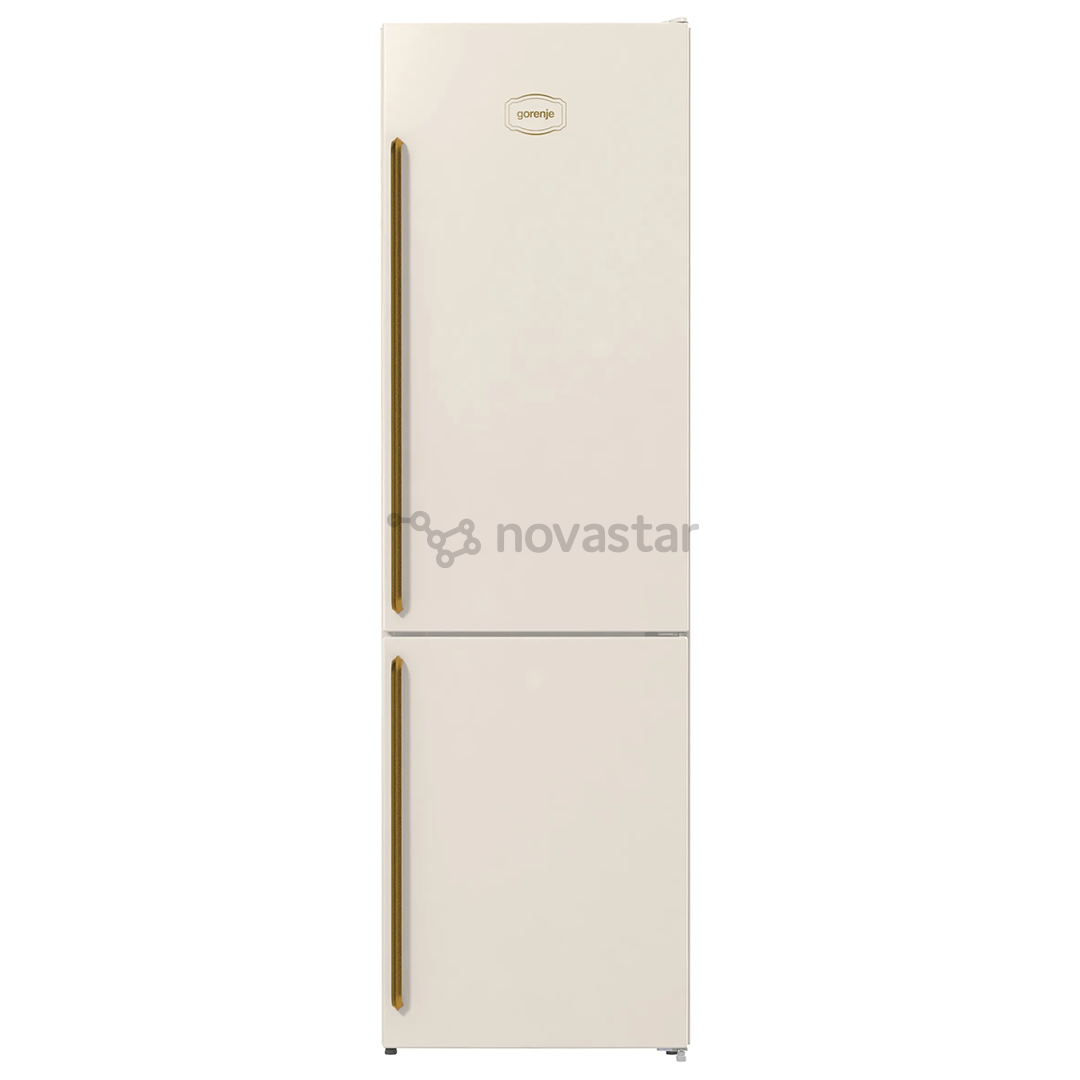 Gorenje, 331 L, height 200 cm, beige - Refrigerator