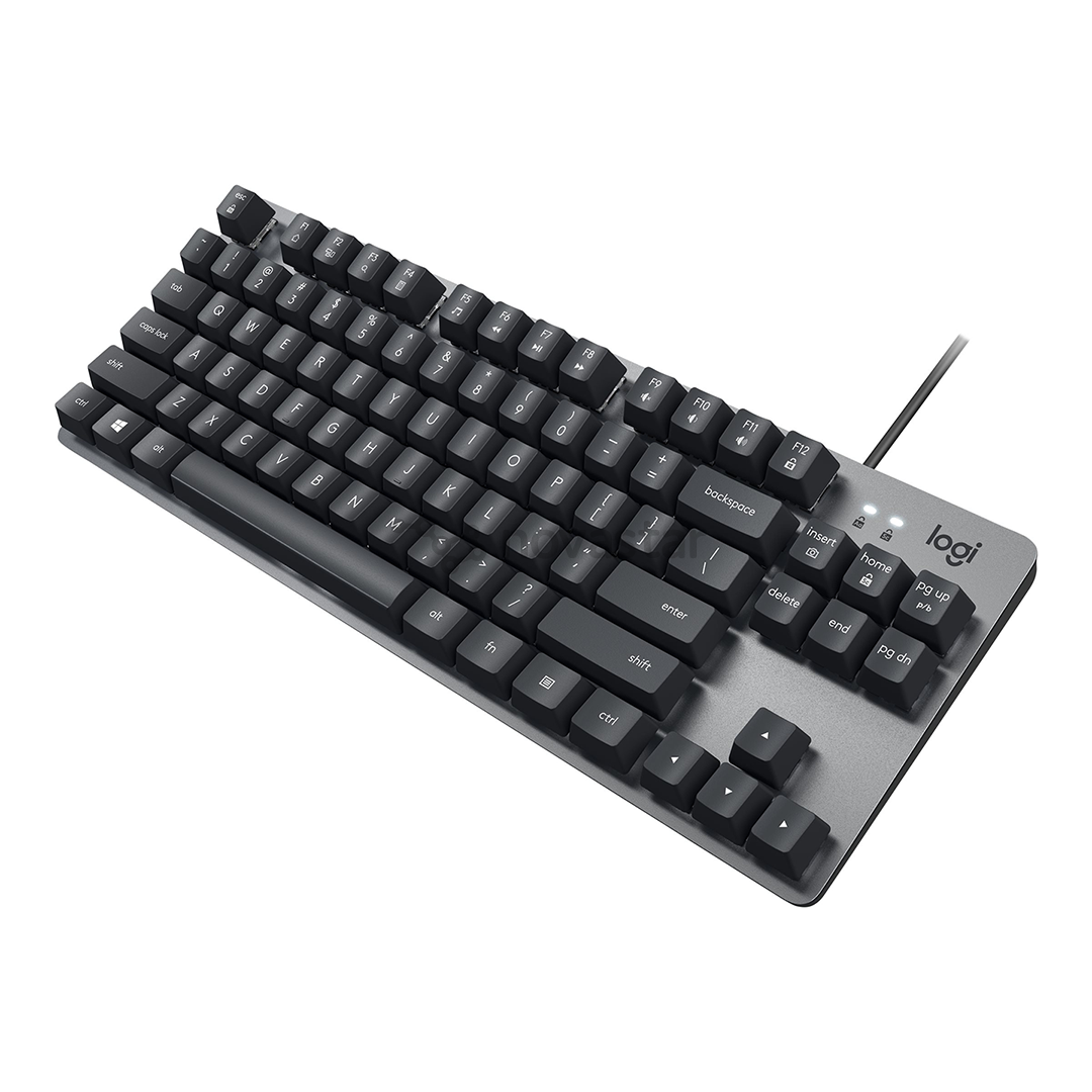 Klaviatūra Logitech K835 TKL, SWE, pilka laidinė