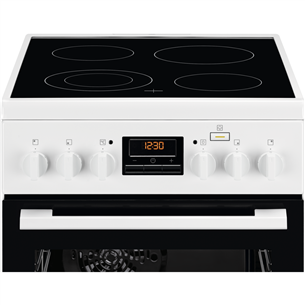 Electrolux, 58 L, white - Freestanding Ceramic Cooker