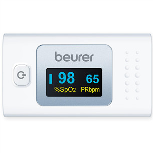 Beurer, white/grey - Pulse oximeter