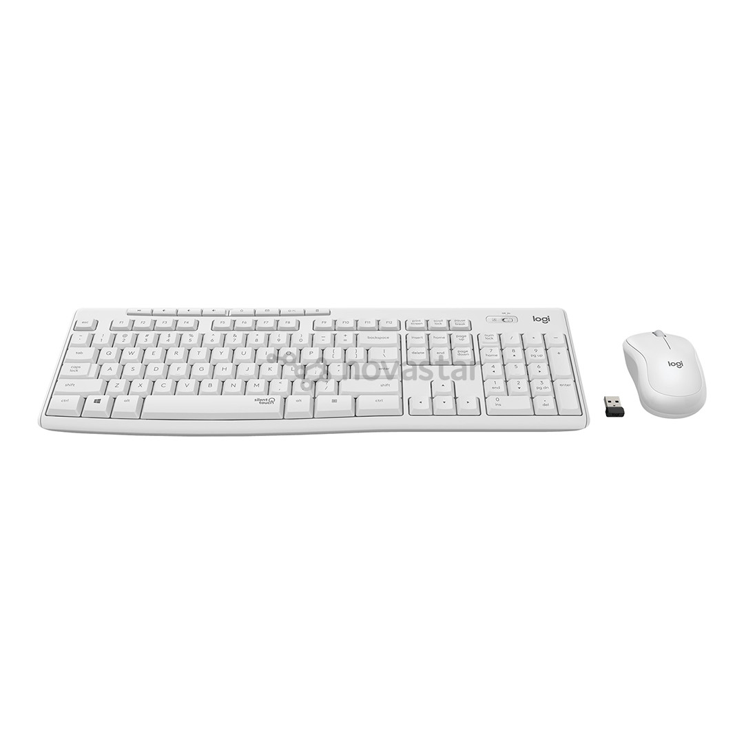 Logitech Slim Combo MK295, US, balta - Klaviatūra ir pelė