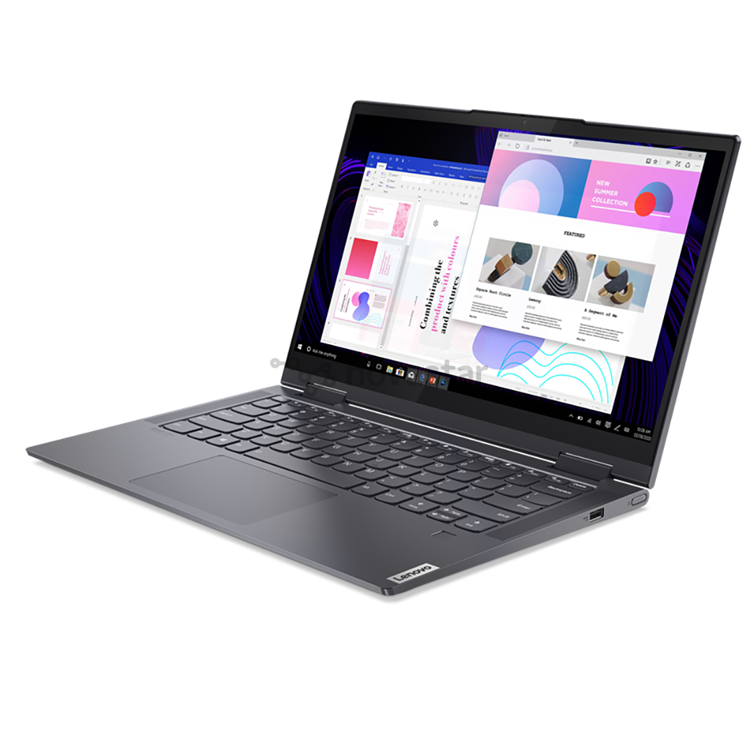 Nešiojamas kompiuteris Lenovo Yoga 7 14ITL5/Intel Core i5-1135G7/Intel Iris Xe Graphics/512GB SSD; 16GB RAM/W10H/BT/USB-C/Nordic