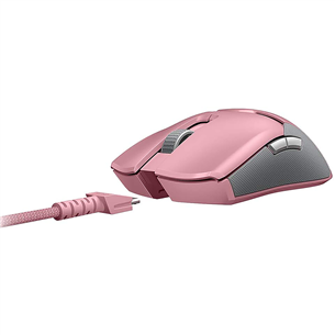 Razer Viper Ultimate, розовый - Беспроводная оптическая мышь + док-станция