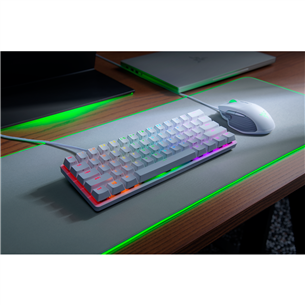 Razer Huntsman Mini Mercury Edition Purple Switch, SWE, белый - Клавиатура