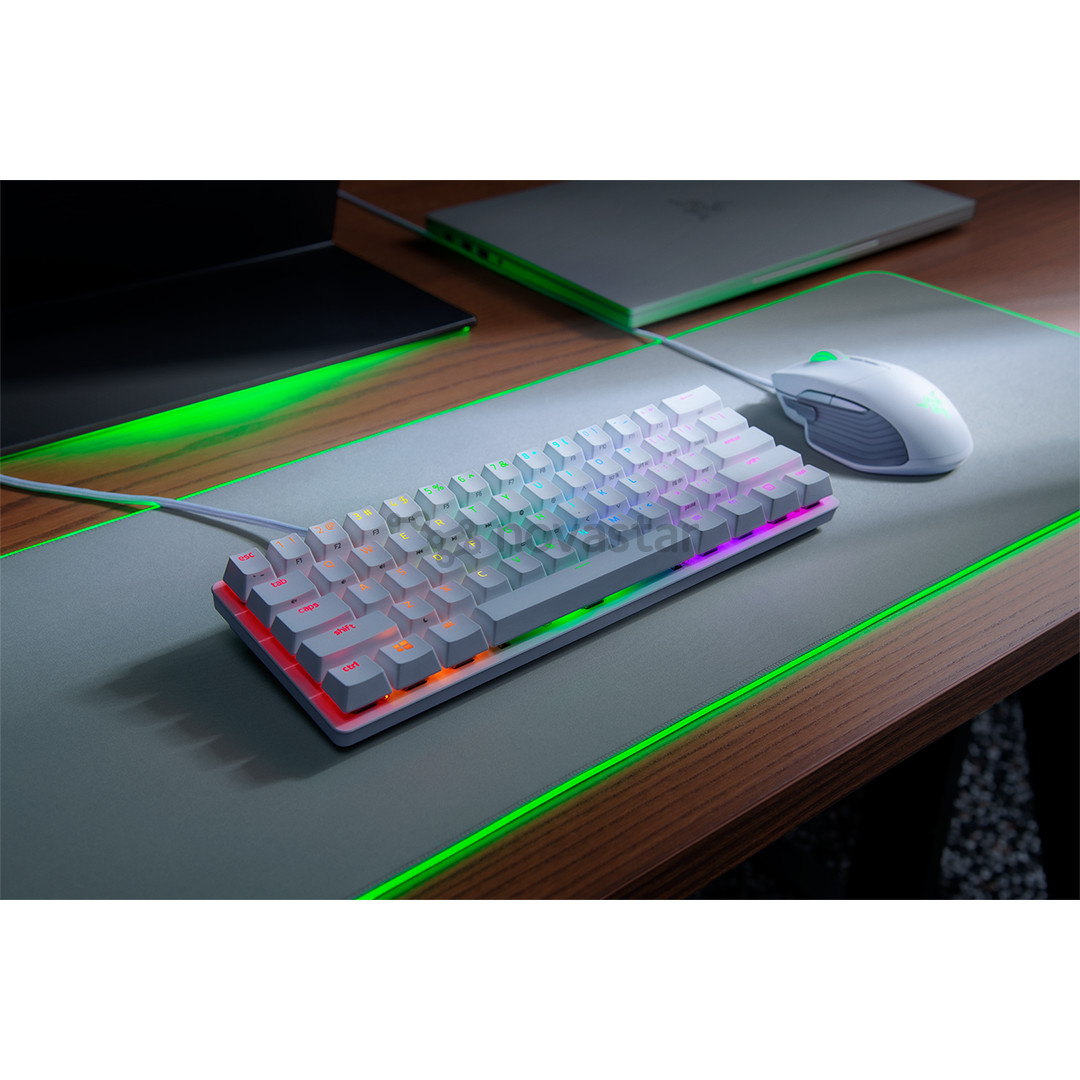 Razer Huntsman Mini Mercury Edition Purple Switch, SWE, white - Keyboard
