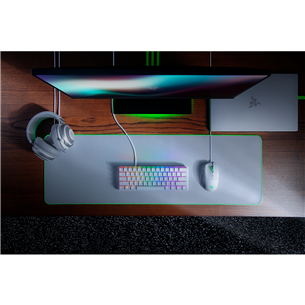 Klaviatūra Razer Huntsman Mini Mercury Edition Purple Switch (SWE)