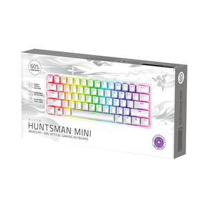 Klaviatūra Razer Huntsman Mini Mercury Edition Purple Switch (SWE)