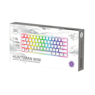 Razer Huntsman Mini Mercury Edition Purple Switch, SWE, white - Keyboard