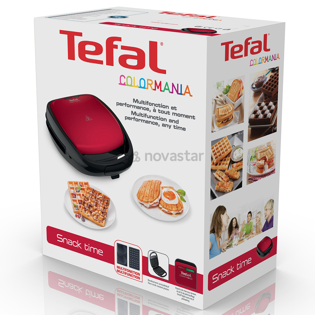 Sumuštinių ir vaflių keptuvė Tefal SW341031
