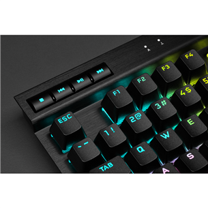 Klaviatūra Corsair K70 TKL RGB CS MX Red, SWE, laidinė