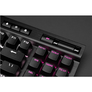 Klaviatūra Corsair K70 TKL RGB CS MX Red, SWE, laidinė