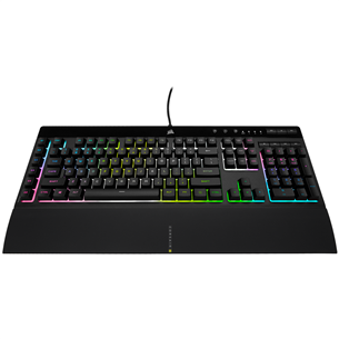 Klaviatūra Corsair K55 PRO XT RGB Rubber Dome, SWE, laidinė