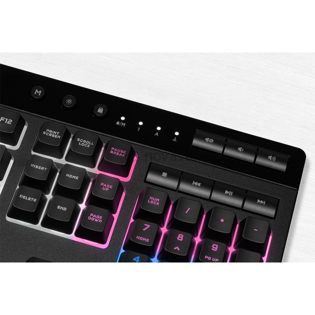 Klaviatūra Corsair K55 PRO XT RGB Rubber Dome, SWE, laidinė