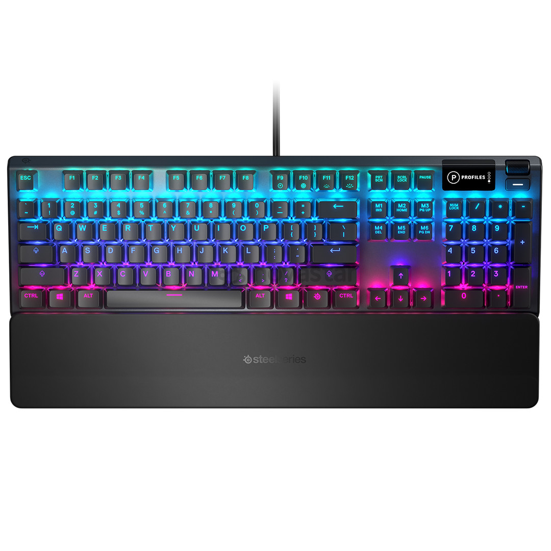 SteelSeries Apex 5 Blue Switch, US, juoda - Klaviatūra