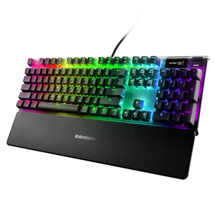 SteelSeries Apex 5 Blue Switch, US, черный - Механическая клавиатура