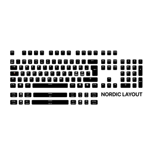 Klaviatūros mygtukai Steelseries PrismCAPS, SWE, Black