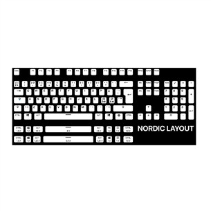 Klaviatūros mygtukai Steelseries PrismCAPS, SWE, White