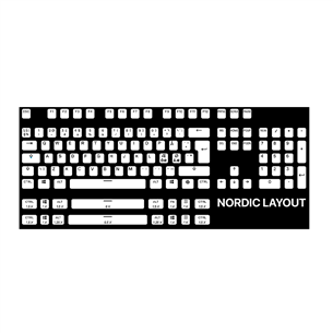 Klaviatūros mygtukai Steelseries PrismCAPS, SWE, White