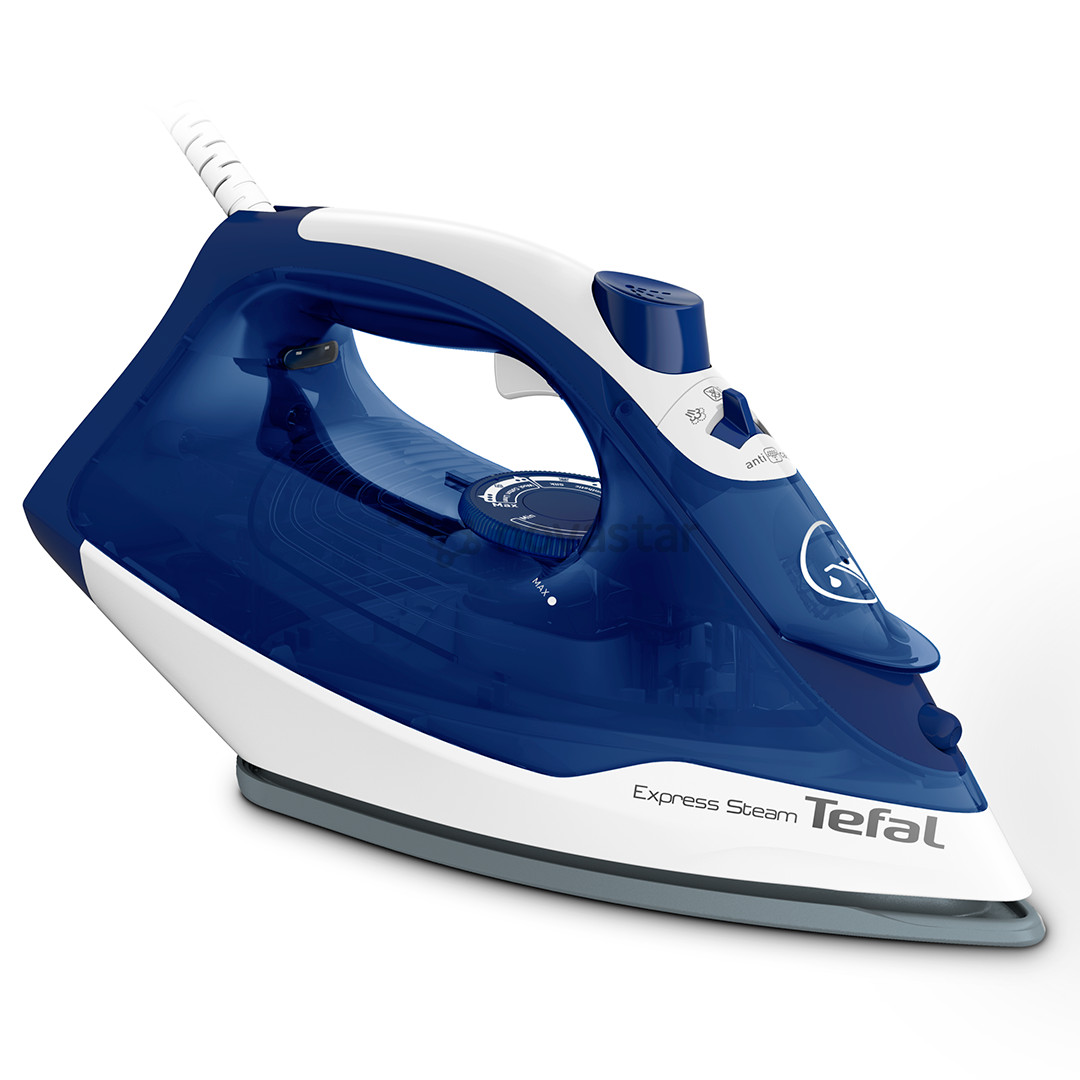 Tefal Express Steam, 2400 W, baltas/mėlynas - Garų lygintuvas