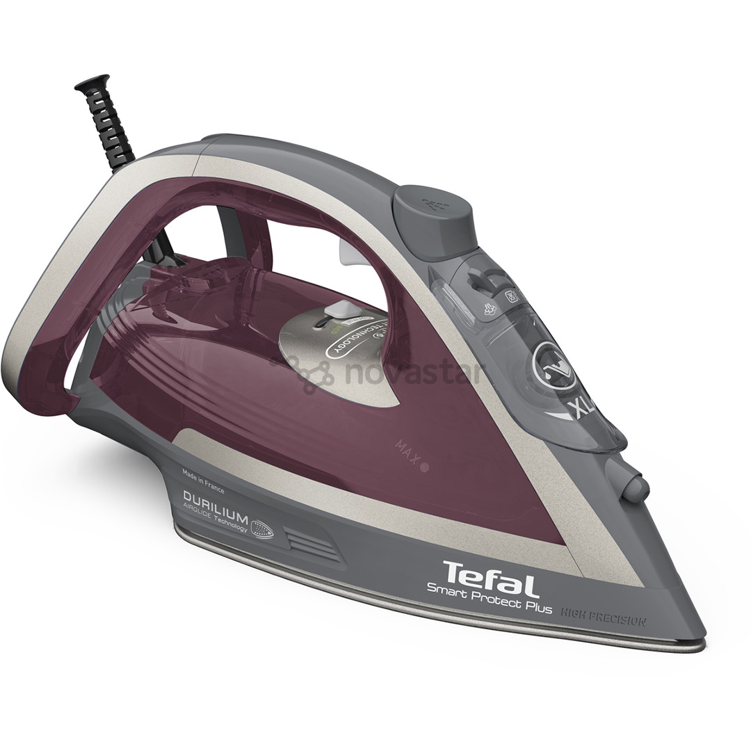 Garų lygintuvas Tefal FV6870E0 Smart Protect Plus, 2800 W, violetinis/pilkas