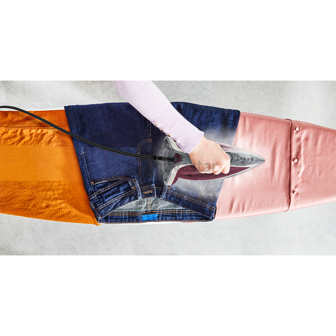 Garų lygintuvas Tefal FV6870E0 Smart Protect Plus, 2800 W, violetinis/pilkas