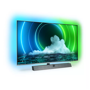 Philips PML9636, 65", 4K UHD, MiniLED, central stand, gray - TV