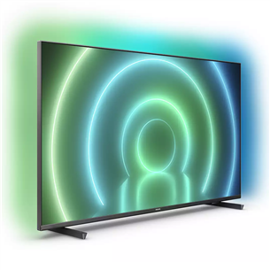 Philips LCD 4K UHD, 65", боковые ножки, серый - Телевизор