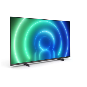 Philips PUS7506, 55", 4K UHD, LED LCD, боковые ножки, черный - Телевизор