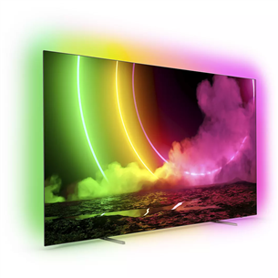 Philips OLED 4K UHD, 55", боковые ножки, серый - Телевизор