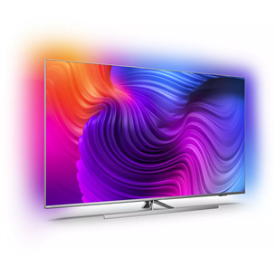 Philips Performance, 4K UHD LED, 65", центральная подставка, серебистый - Телевизор