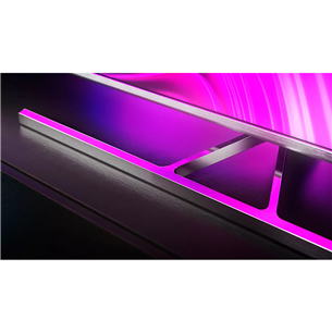 Philips Performance, 4K UHD LED, 65", центральная подставка, серебистый - Телевизор