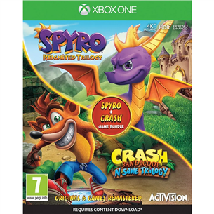 Žaidimas Xbox One Crash N. Sane Trilogy + Spyro