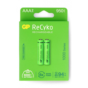 Rechargeable batteries GP 2x AAA (950 mAh)