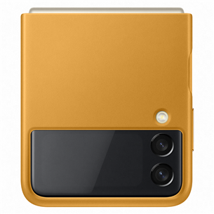 Dėklas Samsung Galaxy Flip3 5G Leather case, Rudas