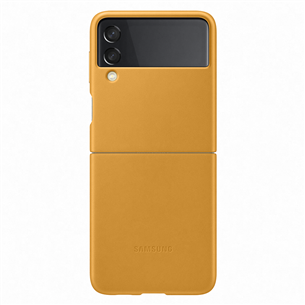 Dėklas Samsung Galaxy Flip3 5G Leather case, Rudas