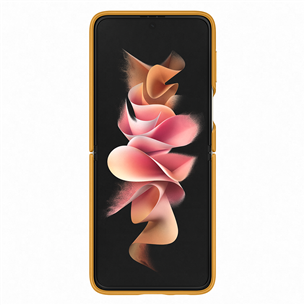 Dėklas Samsung Galaxy Flip3 5G Leather case, Rudas