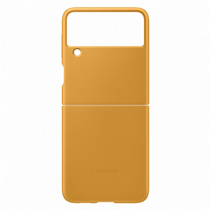 Dėklas Samsung Galaxy Flip3 5G Leather case, Rudas