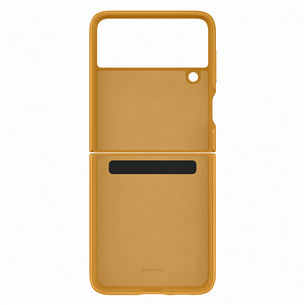 Dėklas Samsung Galaxy Flip3 5G Leather case, Rudas