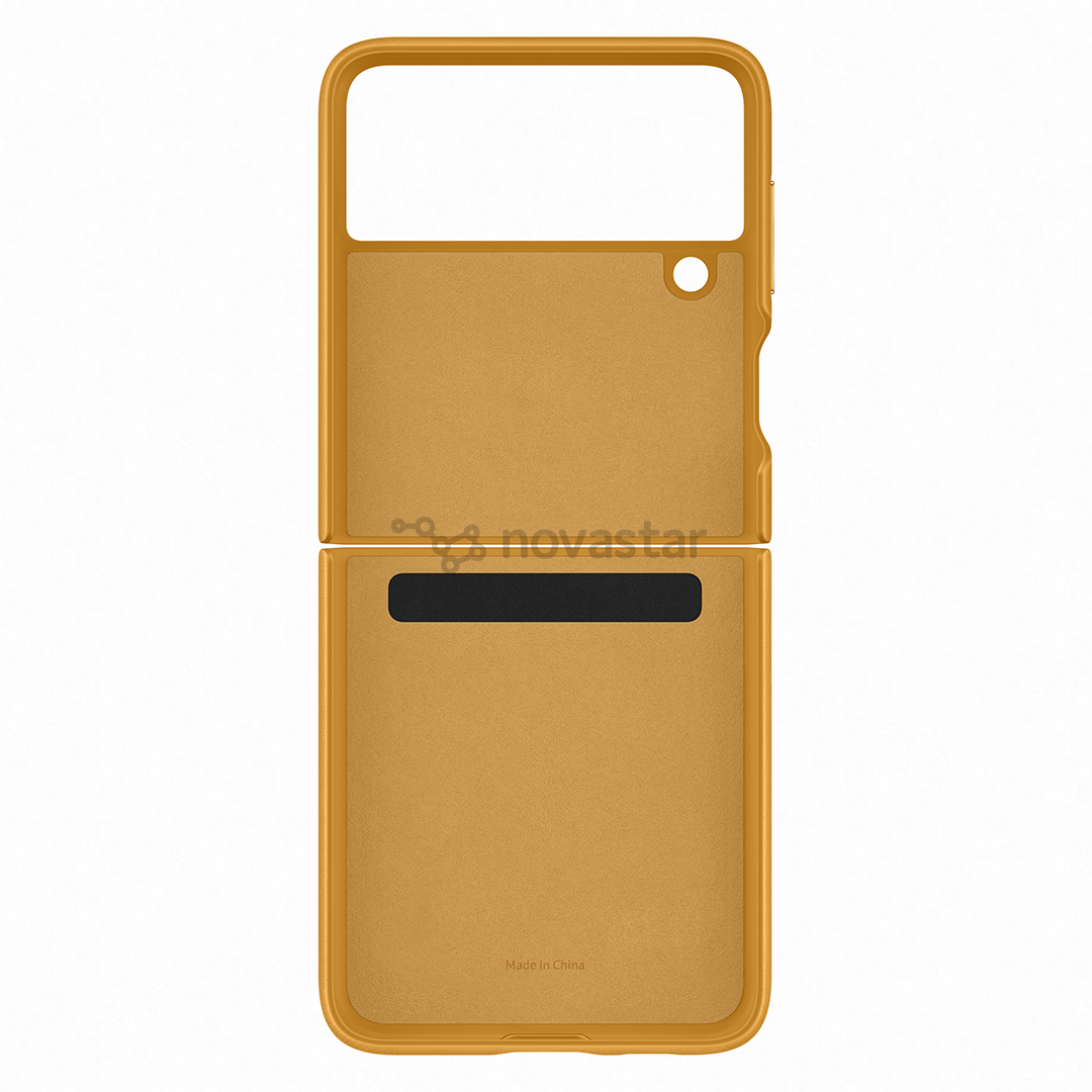 Dėklas Samsung Galaxy Flip3 5G Leather case, Rudas