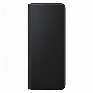 Dėklas Samsung Galaxy Fold3 5G Leather Flip Cover, Juodas