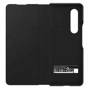 Dėklas Samsung Galaxy Fold3 5G Leather Flip Cover, Juodas