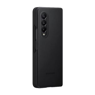Dėkliukas Samsung Galaxy Fold3 5G Leather Cover, Juodas