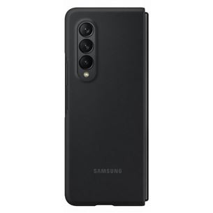 Dėklas Samsung Galaxy Z Fold 3, Silikoninis, Juodas
