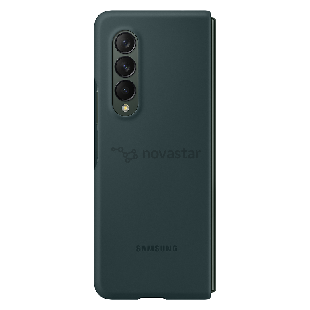 Dėklas Samsung Galaxy Fold3, Silikoninis, žalias