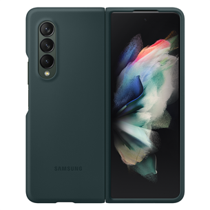 Dėklas Samsung Galaxy Fold3, Silikoninis, žalias