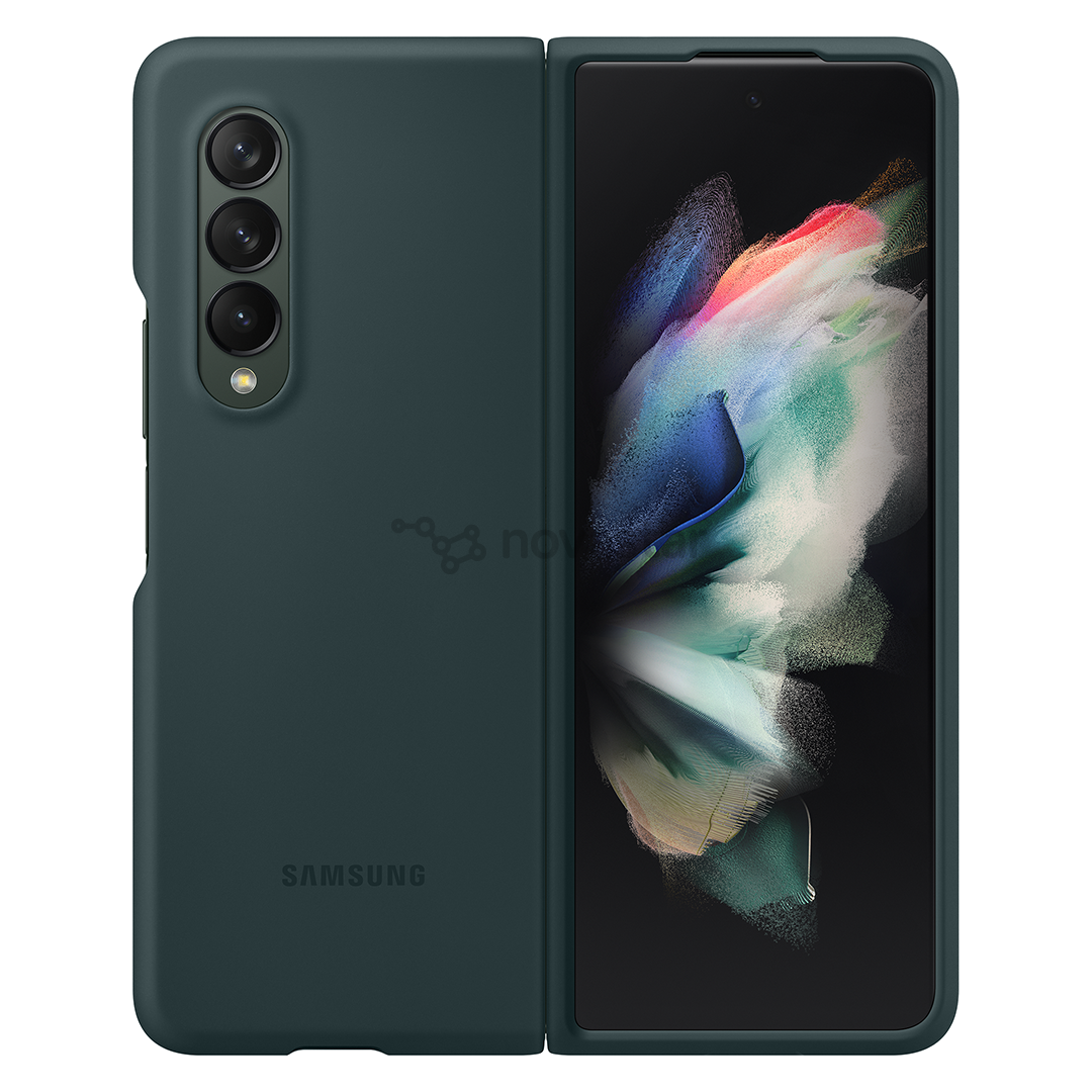 Dėklas Samsung Galaxy Fold3, Silikoninis, žalias