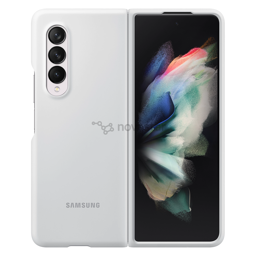Dėklas Samsung Galaxy Fold3, Silikoninis, baltas