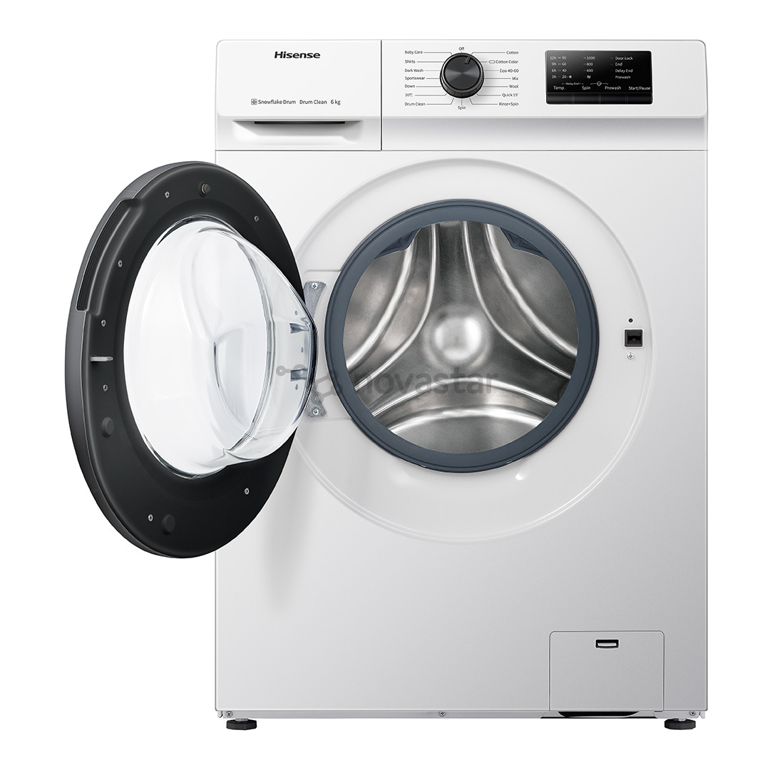 Hisense, 6 kg, depth 38 cm, 1000 rpm - Front Load Washing Machine