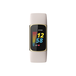 Išmanioji apyrankė Fitbit Charge 5, White/gold