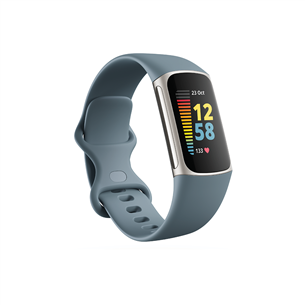Išmanioji apyrankė Fitbit Charge 5, Platinum/blue FB421SRBU
